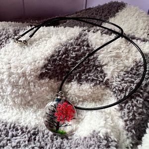 Womens Butterfly Tree Pendent necklace